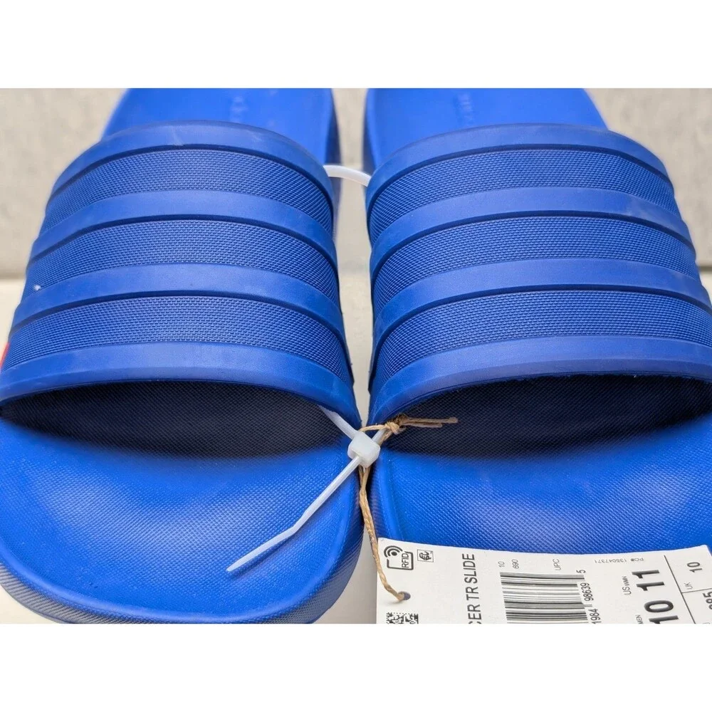 Adidas Racer TR Slides Sport Sandals Royal Blue Men's 10 Cloudfoam G58171 Nwt